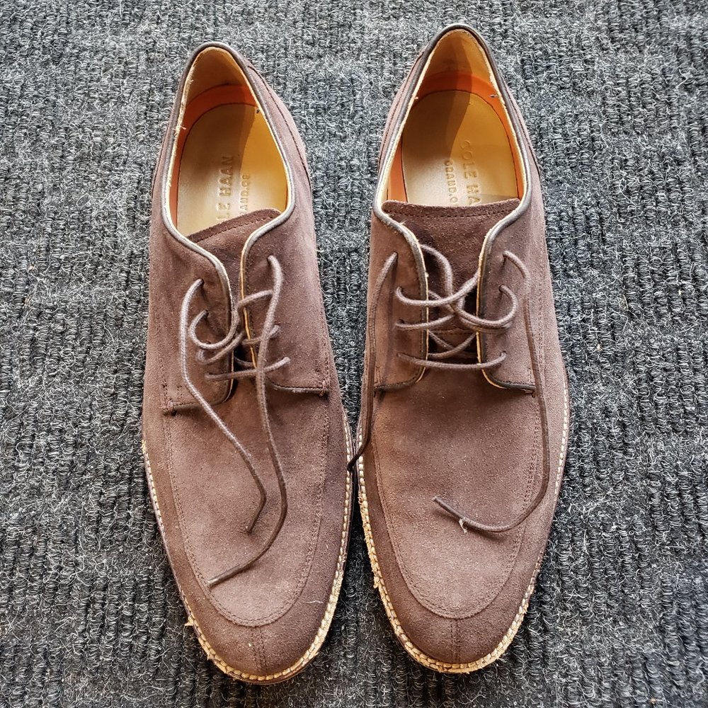 Cole Haan Men's Brown Suede Oxford Shoes - Size 8